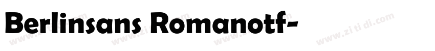 Berlinsans Romanotf字体转换